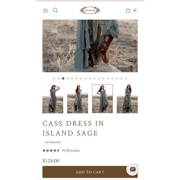 Elegant Gray Ruffled Maxi Dress - Picture 6 of 7